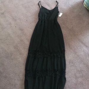 Black maxi dress